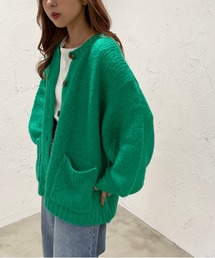 apres jour mignon | ポケット付き丸首カーディガン【ZOZOTOWN限定アイテム】(カーディガン/ボレロ)