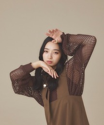 かぎ編みリバーシブルカーディガン