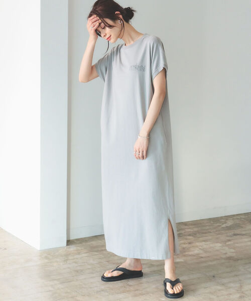 B:MING by BEAMS(ビーミングバイビームス)の「Manhattan Portage × B:MING by BEAMS / 別注 プリント ワンピース 22SS(ワンピース・レディース・ライトグレー/ブラック/ダークブラウン・SMALL/MEDIUM)」の6枚目の写真