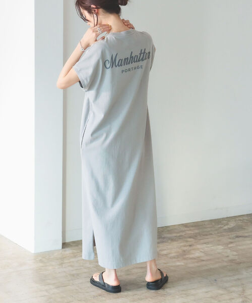 B:MING by BEAMS(ビーミングバイビームス)の「Manhattan Portage × B:MING by BEAMS / 別注 プリント ワンピース 22SS(ワンピース・レディース・ライトグレー/ブラック/ダークブラウン・SMALL/MEDIUM)」の7枚目の写真