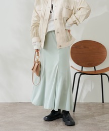 裾切替マーメイドスカート