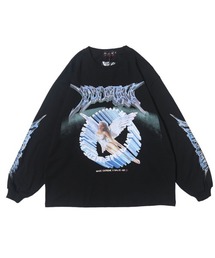 オーバーサイズ アメカジ ロックバンドプリントロンT