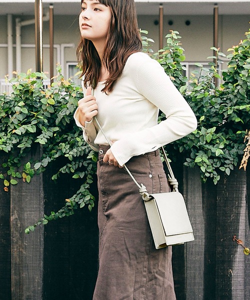 the case（ザケース）の「2way square rope bag（ショルダーバッグ・レディース・ブラック/グリーン/アイボリー・FREE）」の10枚目の写真