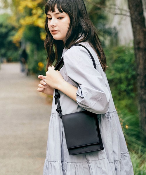 the case（ザケース）の「2way square rope bag（ショルダーバッグ・レディース・ブラック/グリーン/アイボリー・FREE）」の13枚目の写真