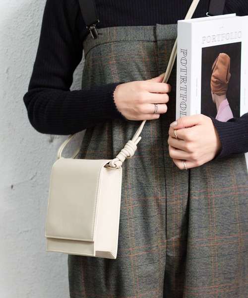 the case（ザケース）の「2way square rope bag（ショルダーバッグ・レディース・ブラック/グリーン/アイボリー・FREE）」の15枚目の写真