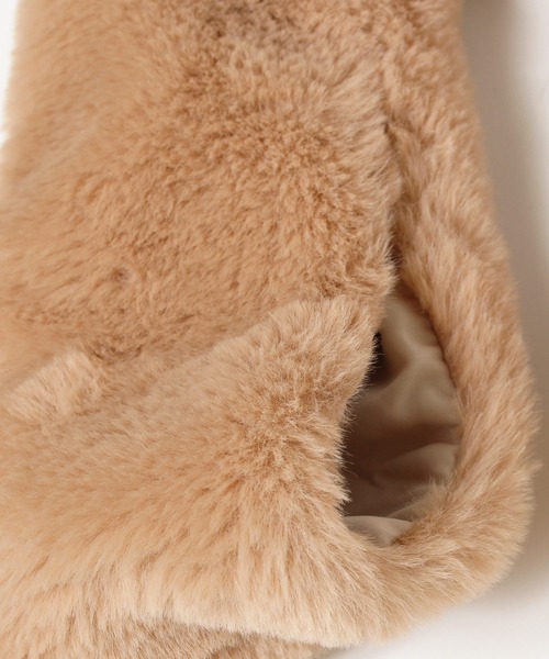 14+（イチヨンプラス）の「ファーティペット（マフラー・レディース・ブラック/オフホワイト/モカ・FREE）」の10枚目の写真