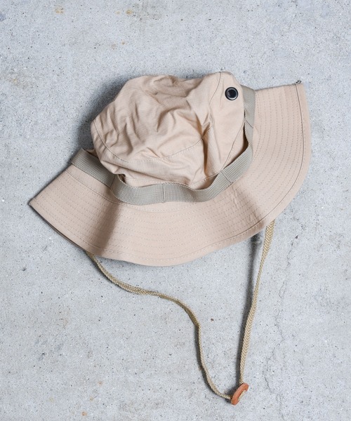 CALIFORNIA OUTFITTERS（カリフォルニア アウトフィッターズ）の「【1977】 USタイプ ジャングル(ブーニー)ハット（ハット・レディース・ブラック/ベージュ/グレー/オリーブ/カーキ/モスグリーン/カモフラージュ/アーミー/ライトベージュ/グレイッシュベージュ・ONE SIZE）」の9枚目の写真