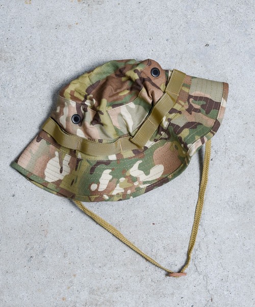 CALIFORNIA OUTFITTERS（カリフォルニア アウトフィッターズ）の「【1977】 USタイプ ジャングル(ブーニー)ハット（ハット・レディース・ブラック/ベージュ/グレー/オリーブ/カーキ/モスグリーン/カモフラージュ/アーミー/ライトベージュ/グレイッシュベージュ・ONE SIZE）」の4枚目の写真