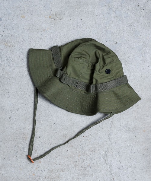 CALIFORNIA OUTFITTERS（カリフォルニア アウトフィッターズ）の「【1977】 USタイプ ジャングル(ブーニー)ハット（ハット・レディース・ブラック/ベージュ/グレー/オリーブ/カーキ/モスグリーン/カモフラージュ/アーミー/ライトベージュ/グレイッシュベージュ・ONE SIZE）」の7枚目の写真