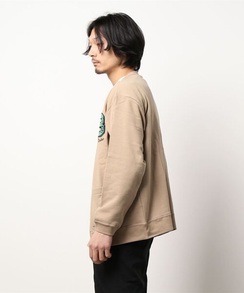 TRAP/U （トラップユー）の「/TRAP/U/刺繍Vネックカーディガン（カーディガン/ボレロ・メンズ・ダークグリーン/ベージュ/ブルー・MEDIUM/LARGE）」の4枚目の写真