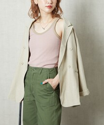 FREAK'S STORE | ▽【WEB限定】細ピッチボーダータンクトップ(タンクトップ)