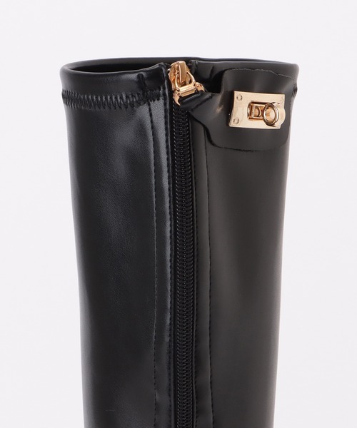 Lace Ladies(レースレディース)の「レザー調ロングジョッキーブーツ(ブーツ・レディース・ブラック/ブラウン・24/22.5/25/23/24.5/23.5)」の5枚目の写真