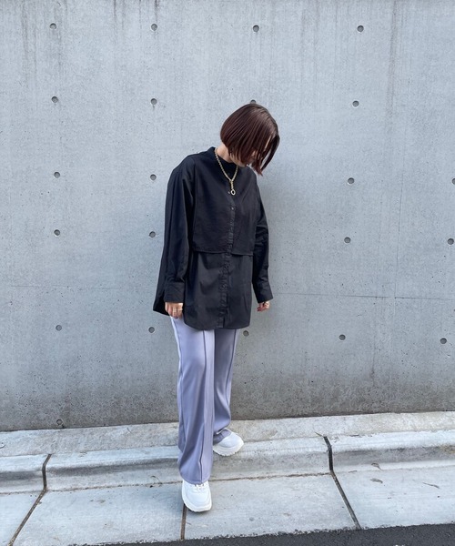 JUGLANS(ユグランス)の「☆ ブロード×ポプリン ドッキングシャツ 30396A132(シャツ/ブラウス・レディース・ブラック/グリーン/ホワイト・FREE)」の22枚目の写真