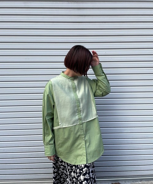 JUGLANS(ユグランス)の「☆ ブロード×ポプリン ドッキングシャツ 30396A132(シャツ/ブラウス・レディース・ブラック/グリーン/ホワイト・FREE)」の19枚目の写真