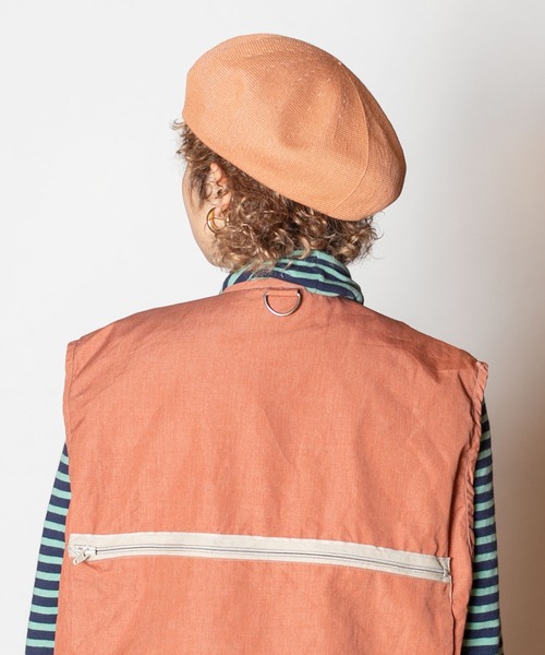 CA4LA（カシラ）の「ADJUST13（ハンチング/ベレー帽・レディース・オレンジ/サックスブルー/ブラック/ベージュ・ONESIZE）」の8枚目の写真