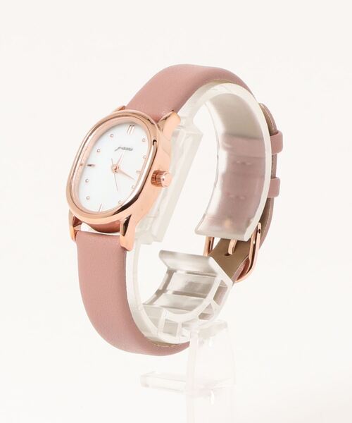 EDIT COLOGNE（エディットコロン）の「オパールケースウォッチ（アナログ腕時計・レディース・グレー/ピンク/ブラック・ﾌﾘ-）」の3枚目の写真