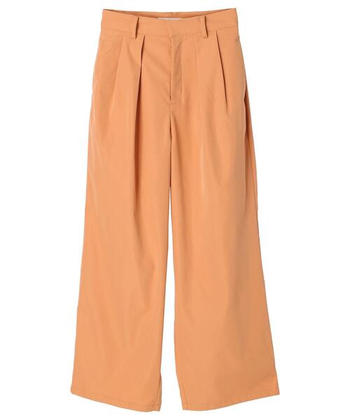 Green　Parks（グリーンパークス）の「タックセミワイドパンツ（その他パンツ・レディース・オレンジ/イエロー/ブルーグリーン・M/L）」の4枚目の写真