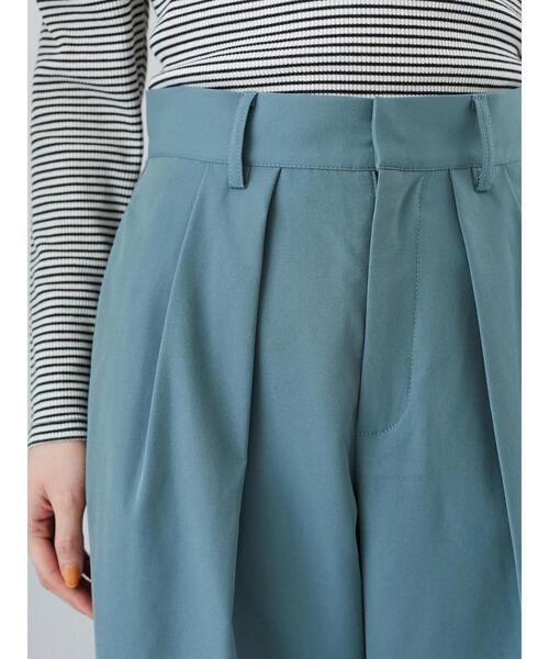Green　Parks（グリーンパークス）の「タックセミワイドパンツ（その他パンツ・レディース・オレンジ/イエロー/ブルーグリーン・M/L）」の10枚目の写真