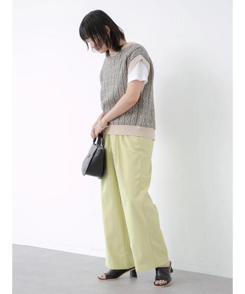 Green　Parks（グリーンパークス）の「タックセミワイドパンツ（その他パンツ・レディース・オレンジ/イエロー/ブルーグリーン・M/L）」の18枚目の写真