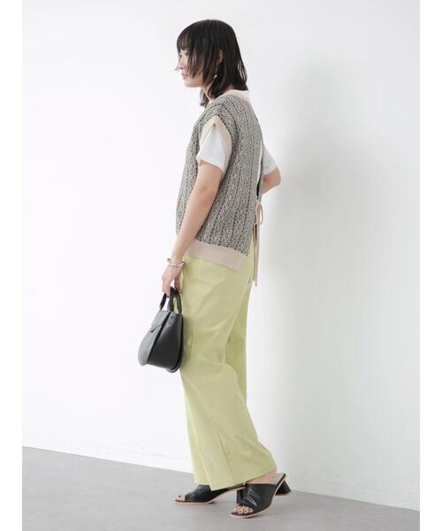 Green　Parks（グリーンパークス）の「タックセミワイドパンツ（その他パンツ・レディース・オレンジ/イエロー/ブルーグリーン・M/L）」の20枚目の写真