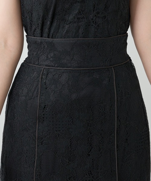 natural couture（ナチュラルクチュール）の「【セットアップ着用可・WEB限定】大人レディ感溢れる　カラーレースハギスカート（スカート・レディース・ブラック/オフホワイト/ブルー・FREE）」の18枚目の写真