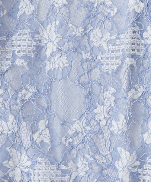 natural couture（ナチュラルクチュール）の「【セットアップ着用可・WEB限定】大人レディ感溢れる　カラーレースハギスカート（スカート・レディース・ブラック/オフホワイト/ブルー・FREE）」の21枚目の写真