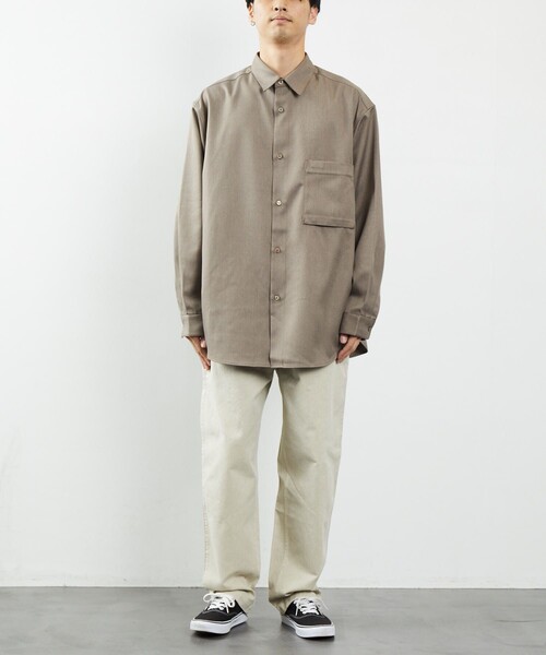 FREAK'S STORE（フリークスストア）の「FREAK'S STORE/フリークスストア ピグメント チノイージーパンツ/ピグメント（チノパンツ・メンズ・チャコールグレー/ベージュ/ネイビー/グリーン・SMALL/MEDIUM/LARGE）」の17枚目の写真