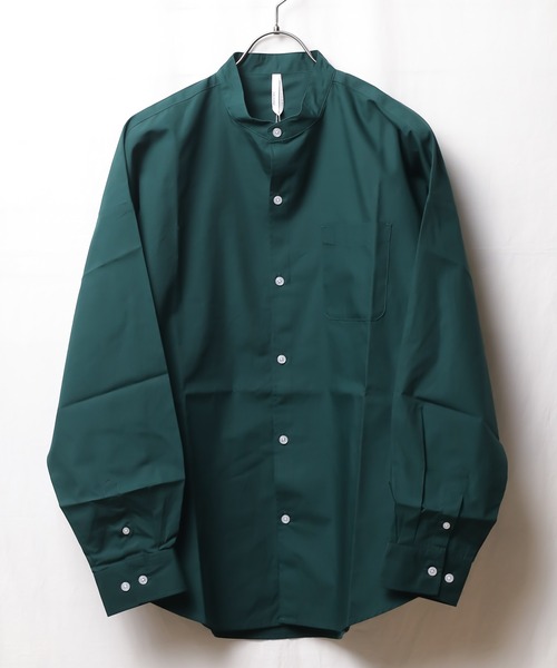 ARCHIVER（アーカイバ）の「【Ir】ブロードルーズフィットバンドカラーシャツ（シャツ/ブラウス・レディース・ホワイト/ブラック/サックスブルー/グリーン/グレイッシュベージュ/イエロー系その他/ホワイト系その他/パープル系その他/ブルー系その他・MEDIUM/X-LARGE/LARGE）」の5枚目の写真