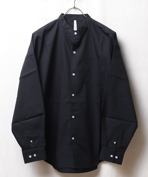 ARCHIVER（アーカイバ）の「【Ir】ブロードルーズフィットバンドカラーシャツ（シャツ/ブラウス・レディース・ホワイト/ブラック/サックスブルー/グリーン/グレイッシュベージュ/イエロー系その他/ホワイト系その他/パープル系その他/ブルー系その他・MEDIUM/X-LARGE/LARGE）」の3枚目の写真