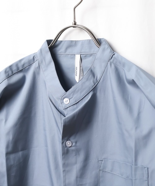 ARCHIVER（アーカイバ）の「【Ir】ブロードルーズフィットバンドカラーシャツ（シャツ/ブラウス・レディース・ホワイト/ブラック/サックスブルー/グリーン/グレイッシュベージュ/イエロー系その他/ホワイト系その他/パープル系その他/ブルー系その他・MEDIUM/X-LARGE/LARGE）」の12枚目の写真