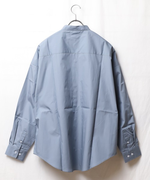 ARCHIVER（アーカイバ）の「【Ir】ブロードルーズフィットバンドカラーシャツ（シャツ/ブラウス・レディース・ホワイト/ブラック/サックスブルー/グリーン/グレイッシュベージュ/イエロー系その他/ホワイト系その他/パープル系その他/ブルー系その他・MEDIUM/X-LARGE/LARGE）」の15枚目の写真