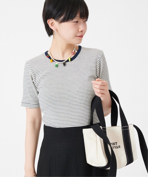 U by SPICK&SPAN(ユーバイスピックアンドスパン)の「【MILLER/ミラー】クルーネック Tee◆(Tシャツ/カットソー・レディース・ネイビー/ピンク/イエロー・FREE)」の2枚目の写真