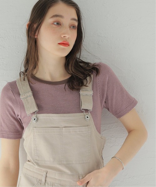 U by SPICK&SPAN(ユーバイスピックアンドスパン)の「【MILLER/ミラー】クルーネック Tee◆(Tシャツ/カットソー・レディース・ネイビー/ピンク/イエロー・FREE)」の1枚目の写真