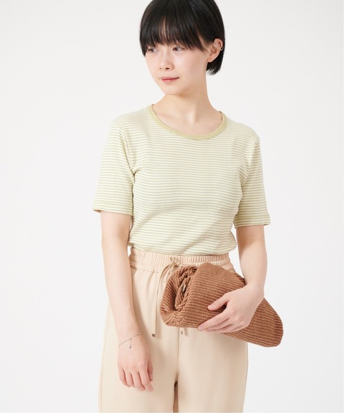 U by SPICK&SPAN(ユーバイスピックアンドスパン)の「【MILLER/ミラー】クルーネック Tee◆(Tシャツ/カットソー・レディース・ネイビー/ピンク/イエロー・FREE)」の14枚目の写真