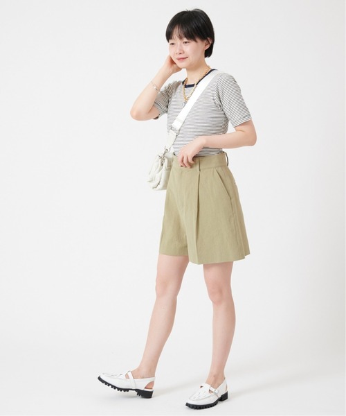 U by SPICK&SPAN(ユーバイスピックアンドスパン)の「【MILLER/ミラー】クルーネック Tee◆(Tシャツ/カットソー・レディース・ネイビー/ピンク/イエロー・FREE)」の6枚目の写真