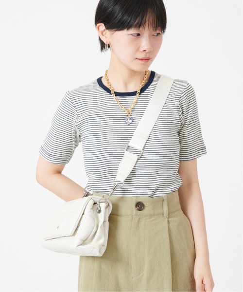 U by SPICK&SPAN(ユーバイスピックアンドスパン)の「【MILLER/ミラー】クルーネック Tee◆(Tシャツ/カットソー・レディース・ネイビー/ピンク/イエロー・FREE)」の7枚目の写真