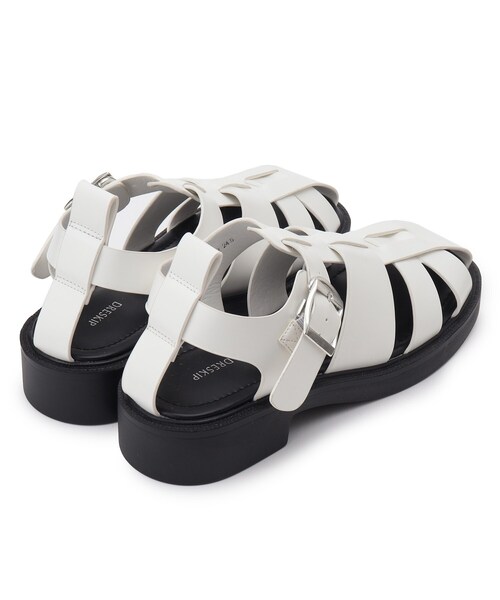 DRESKIP（ドレスキップ）の「◆グルカサンダル（サンダル・レディース・ブラック/アイボリー・35/45）」の5枚目の写真