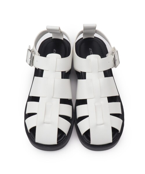 DRESKIP（ドレスキップ）の「◆グルカサンダル（サンダル・レディース・ブラック/アイボリー・35/45）」の6枚目の写真