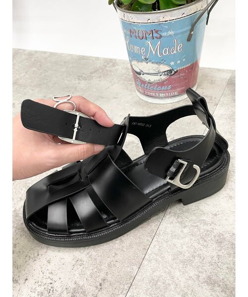 DRESKIP（ドレスキップ）の「◆グルカサンダル（サンダル・レディース・ブラック/アイボリー・35/45）」の11枚目の写真