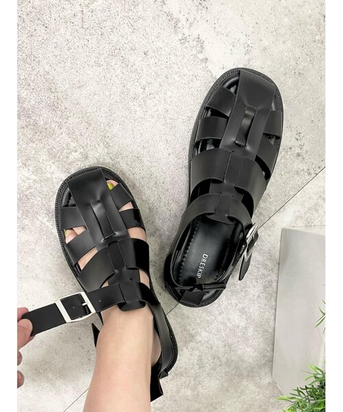 DRESKIP（ドレスキップ）の「◆グルカサンダル（サンダル・レディース・ブラック/アイボリー・35/45）」の12枚目の写真