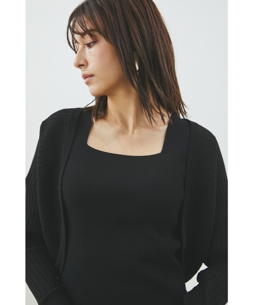 LILIDIA(リリディア)の「3WAYボレロニットTOP(ニット/セーター・レディース・ライトブラウン/ブラック/ライトピンク・MEDIUM/SMALL/LARGE)」の10枚目の写真