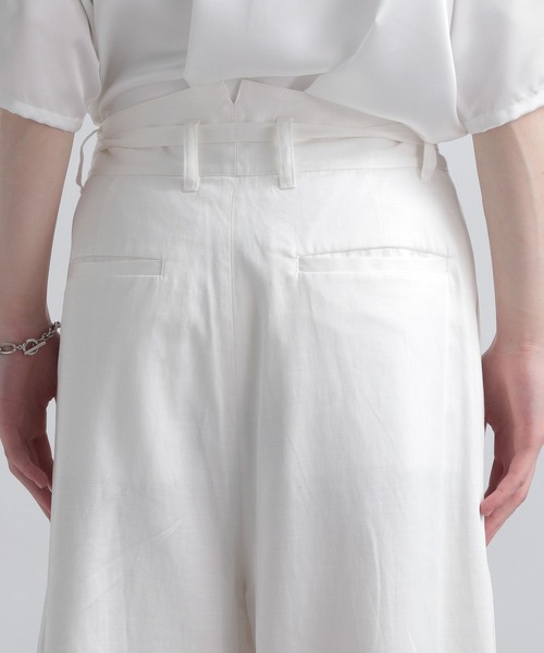 HARE（ハレ）の「ダブルタックハカマワイドパンツ(HARE)（その他パンツ・メンズ・ブラック/オフホワイト・FREE）」の11枚目の写真