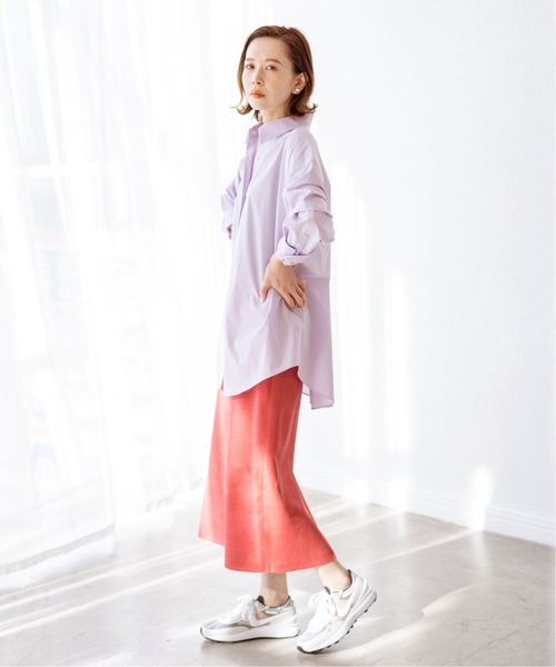 IENA(イエナ)の「《追加》シリコンワッシャーコットンシャツ(シャツ/ブラウス・レディース・パープル/ネイビー/イエロー・38/36)」の8枚目の写真