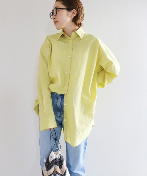 IENA(イエナ)の「《追加》シリコンワッシャーコットンシャツ(シャツ/ブラウス・レディース・パープル/ネイビー/イエロー・38/36)」の10枚目の写真
