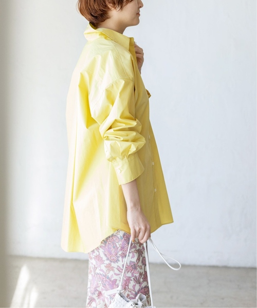 IENA(イエナ)の「《追加》シリコンワッシャーコットンシャツ(シャツ/ブラウス・レディース・パープル/ネイビー/イエロー・38/36)」の14枚目の写真