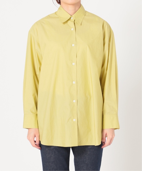 IENA - イエナ  IENA イエロー シャツブラウス新品 セール】《追加》シリコンワッシャーコットンシャツ（シャツ