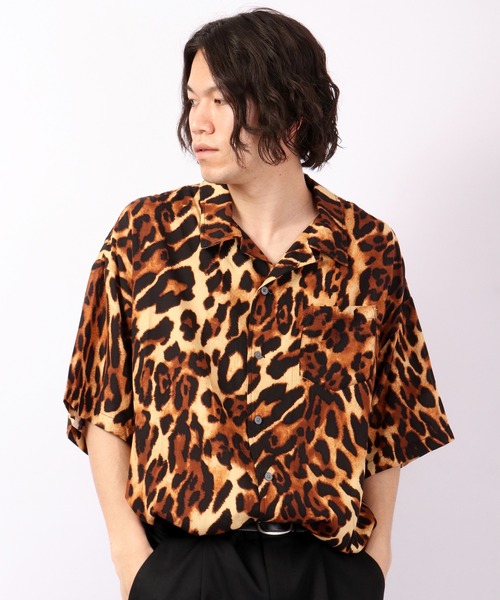 A.T,C in the attic homme(エーティーシーインジアティックオム)の「とろみ アニマル柄 オープンカラーオーバーシャツ(シャツ/ブラウス・メンズ・その他/その他1・M/L)」の2枚目の写真