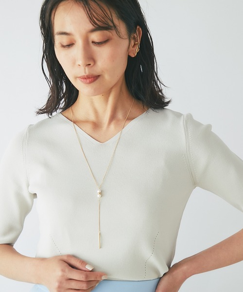 RIVE DROITE(リヴドロワ)の「Y字ストレートネックレス(ネックレス・レディース・シルバー/ゴールド・FREE)」の10枚目の写真