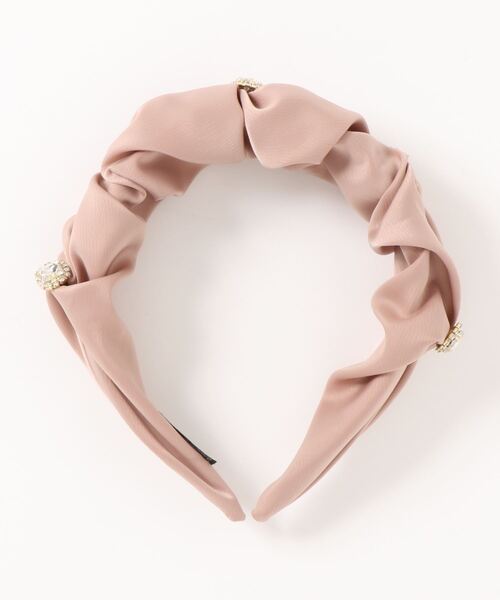 Swankiss(スワンキス)の「SX satin kusyu headband(カチューシャ・レディース・ブラック/ピンク・FREE)」の1枚目の写真