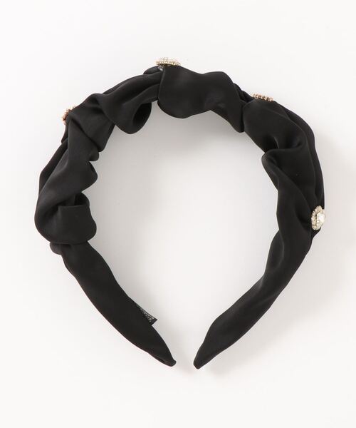Swankiss(スワンキス)の「SX satin kusyu headband(カチューシャ・レディース・ブラック/ピンク・FREE)」の2枚目の写真